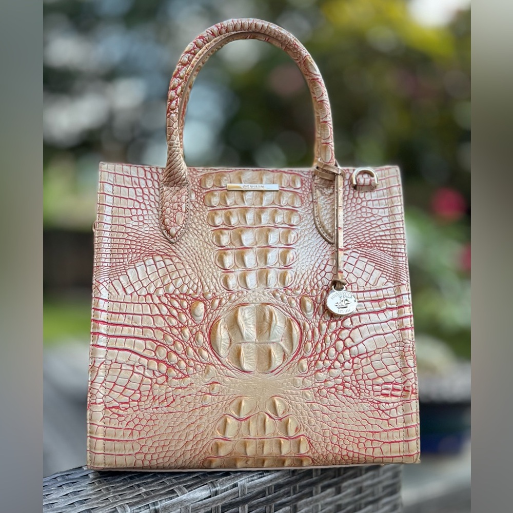 NWT BRAHMIN Large Caroline Tote Bag Leather Purse - Picture 1 of 6